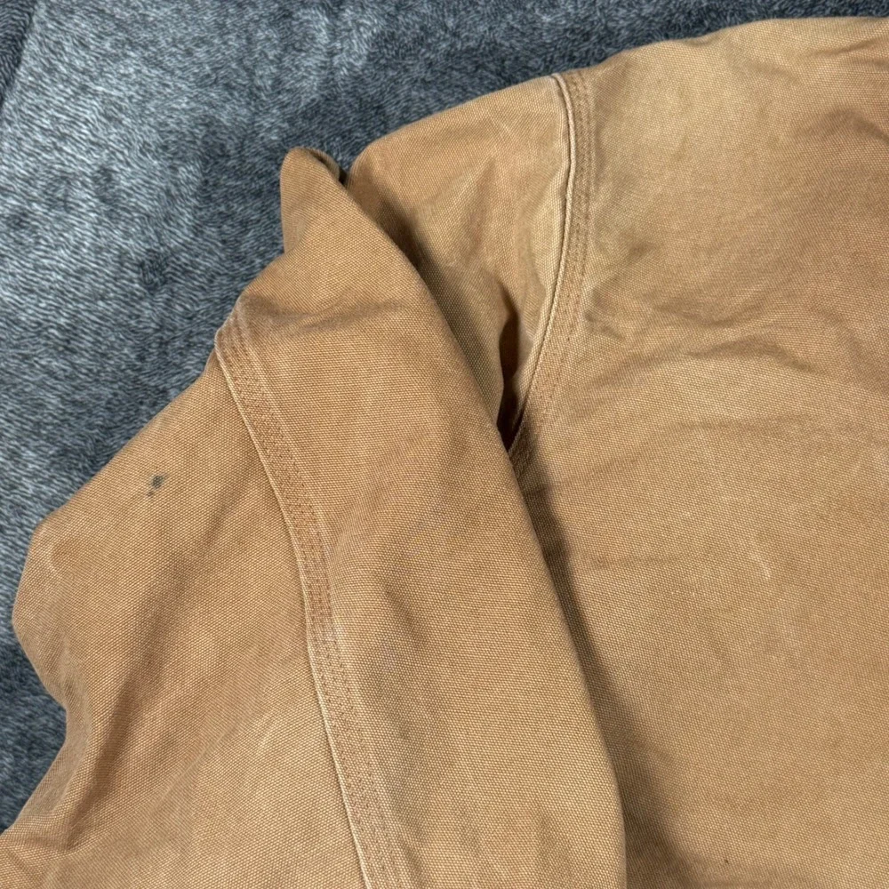 Vintage USA Made Carhartt J140 Active Jacket Brown Duck Canvas 3XL Tall